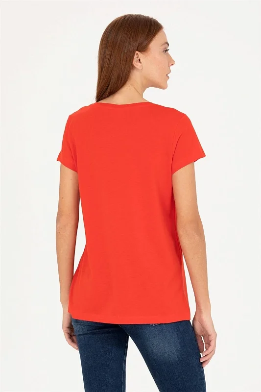 Футболка из модала с надписью - G082SZ0110MAK-S Футболка жен. (VR030, XS)