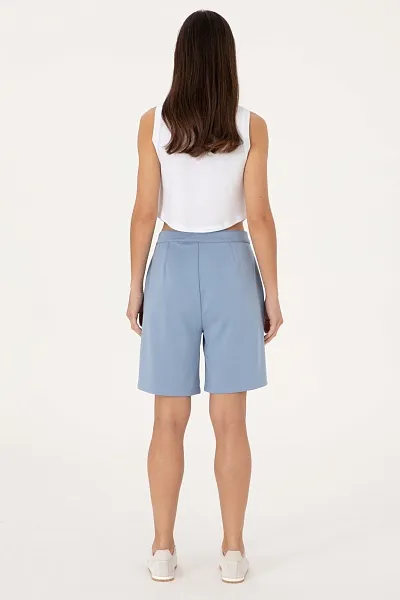 Шорты-бермуды трикотажные - G082SZ0OS0SENTINA Брюки спорт. жен. (VR036, XS)