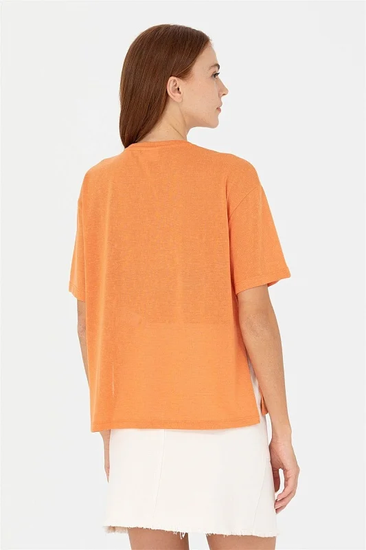 Футболка с надписью оверсайз - G082SZ0110METEN Футболка жен. (VR031, XS)