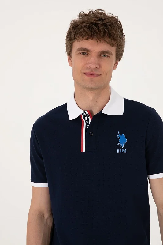 Футболка-поло из хлопка с контрастным дизайном - G081SZ0110T_OLFAS135 Футболка муж. (VR033, S)
