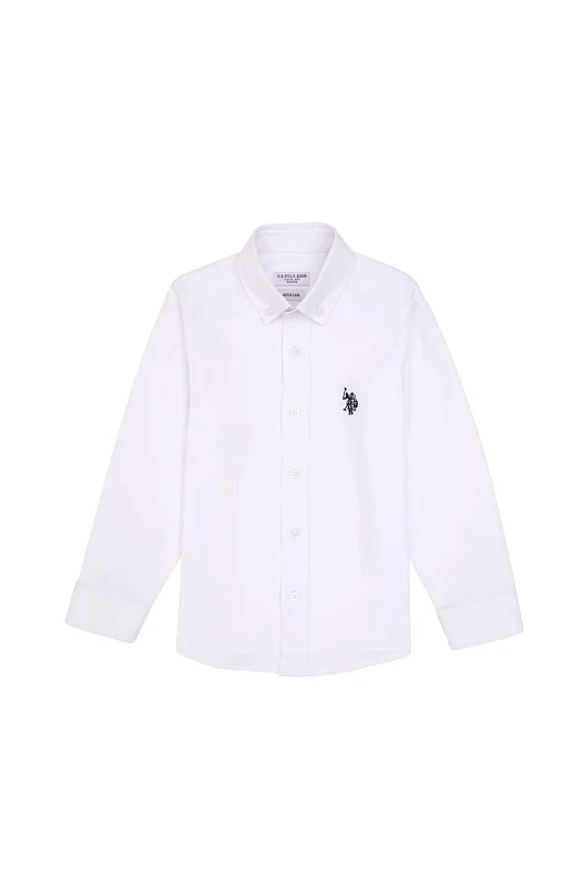 Рубашка хлопковая для мальчиков - G083SZ0040E_METOKIDS25K Сорочка муж. детс. (VR013, 3_4)