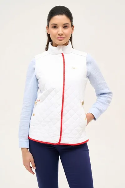 Жилет стеганый без капюшона - G082SZ0100EVA23Y-R Жилет жен. (VR013, 34)