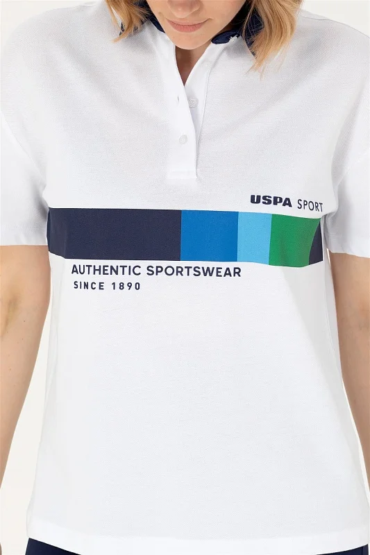 Футболка-поло из хлопка с принтом - G082SZ0110MAREN-T Футболка жен. (VR013, M)