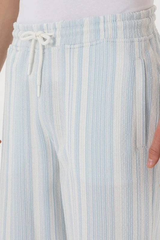 Бермуды махровые в полоску с кулиской - G081SZ0OS0BURINA Брюки спорт. муж. (VR003, L)