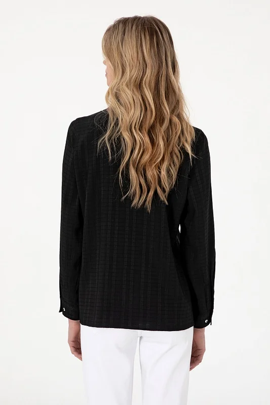 Рубашка с вискозой в полоску прямая - G082SZ0040MAYSI Сорочка жен. (VR046, 42)