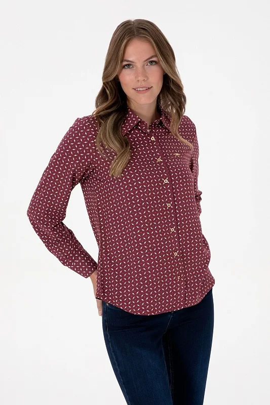 Рубашка из вискозы с принтом прямая - G082GL0040FELTEM Сорочка жен. (VR177, 34)