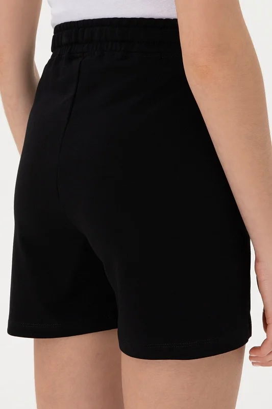 Шорты спортивные из хлопка с вышитым логотипом - G082SZ0OS0DOTIH25 Брюки спорт. жен. (VR046, XS)