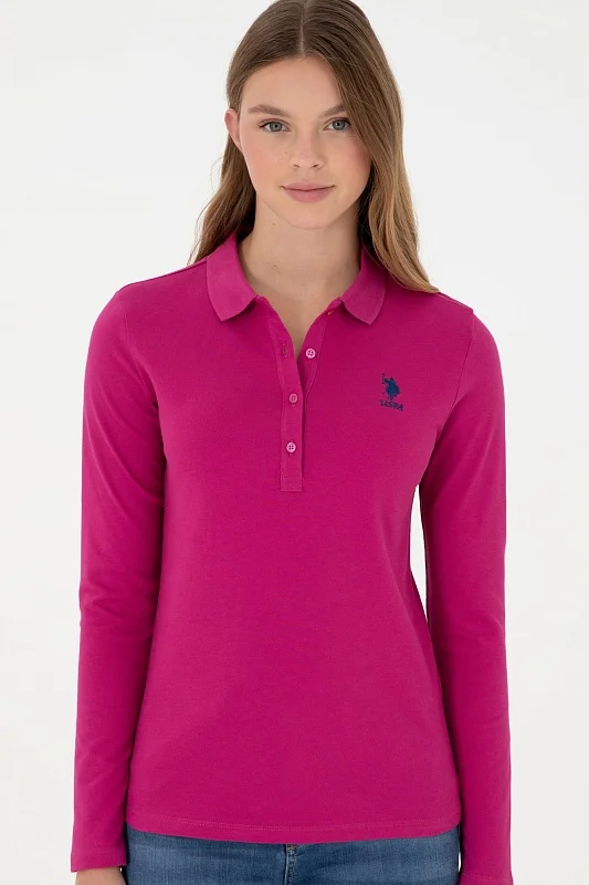 Поло с длинным рукавом из хлопка - G082SZ0820TPG_SK024 Толстовка жен. (VR023, XS)