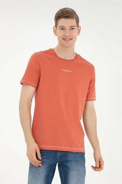Футболка из хлопка с контрастной окантовкой - G081SZ0110HAZBA Футболка муж. (VR042, S)
