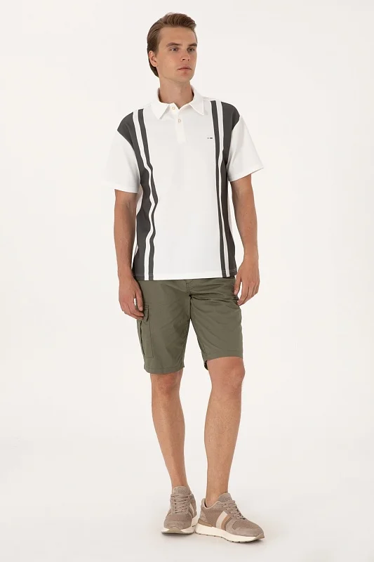 Шорты карго из хлопка - G081SZ0310CURVIS Бермуды муж. (VR111, 31)