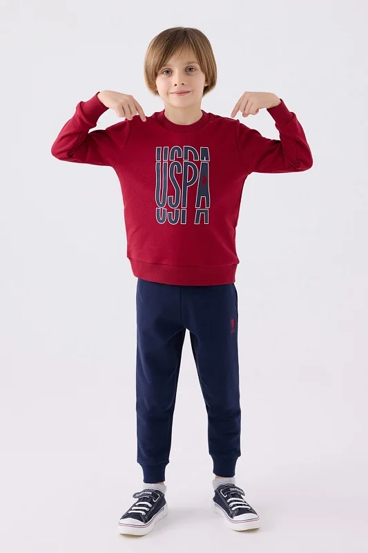 Свитшот и спортивные брюки для мальчиков - G083SZ0HF0US1901 Костюм дом. муж. детс. (VR014, 12_13)