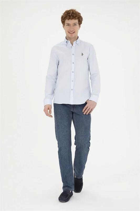 Рубашка из хлопка приталенная - G081SZ0040CEDCOLOR024Y Сорочка муж. (VR003, 5XL)