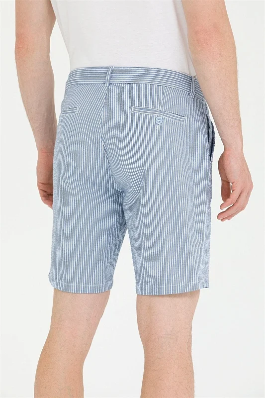 Шорты из смесового хлопка в полоску из жатой ткани - G081SZ0310GELLER Бермуды муж. (VR036, 29)