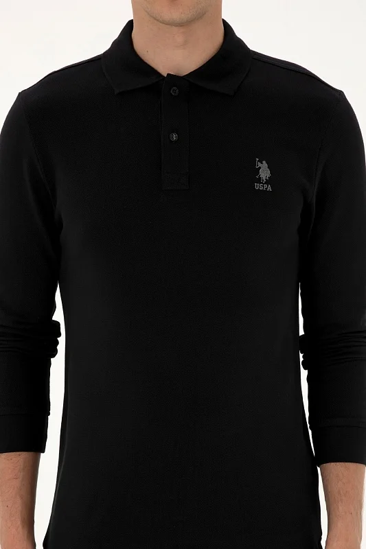 Поло с длинным рукавом из хлопка - G081SZ0820TP01SK025 Толстовка муж. (VR046, XL)