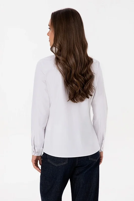 Рубашка из хлопка приталенная - G082SZ0040CRISTA025K Сорочка жен. (VR245, 42)