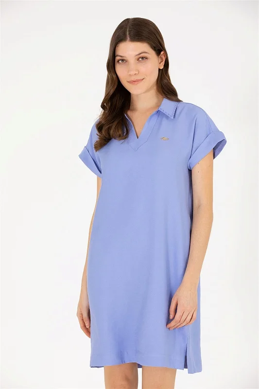 Платье из вискозы с коротким рукавом - G082SZ0320HECAR Платье жен. (VR036, 32)