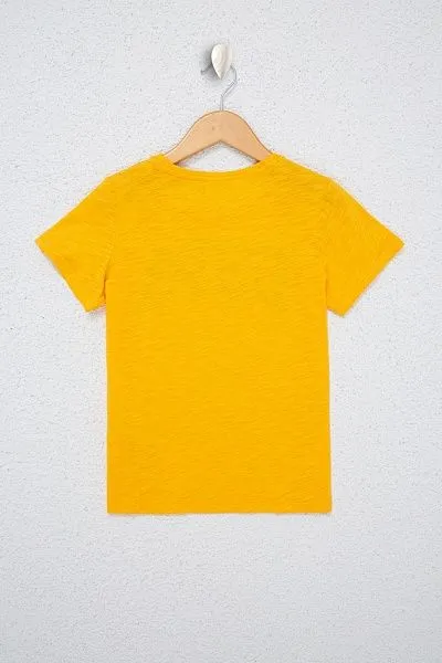 Футболка из хлопка с надписью для девочек - G084SZ0110KEAN-IY021 Футболка жен. детс. (VR044, 5_6)