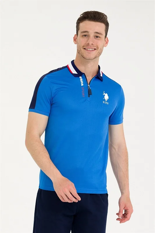 Футболка-поло с воротником на молнии - G081SZ0110T-TAMANAR Футболка муж. (VR045, XL)