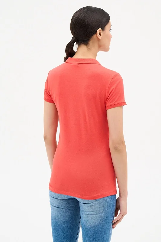 Футболка-поло из хлопка - G082SZ0110TP0123-CLR Футболка жен. (VR213, 2XS)
