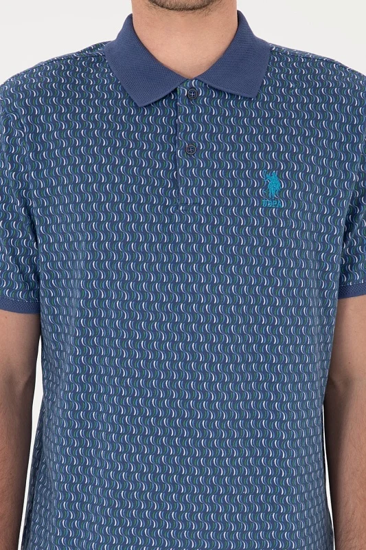Футболка-поло из хлопка с узором - G081SZ0110LAST Футболка муж. (VR059, XL)