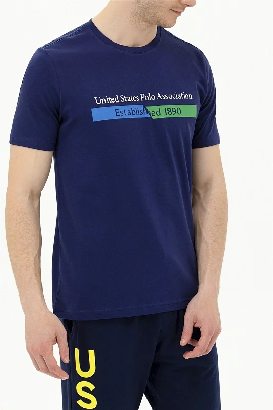 Футболка из хлопка с надписью - G081SZ0110PERENE Футболка муж. (VR033, S)