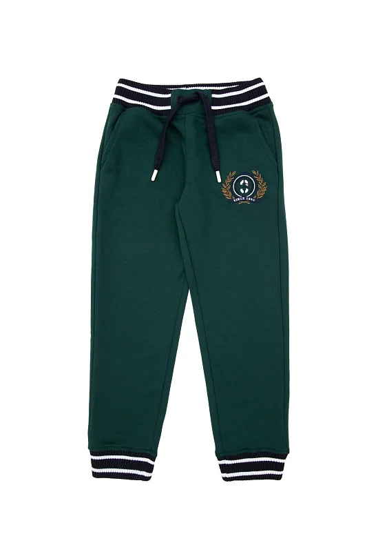 Спортивные брюки с нашивкой для мальчиков - G083SZ0OP0RC_TOYKOKIDS Брюки спорт. муж. детс. (VR079, 4_5)