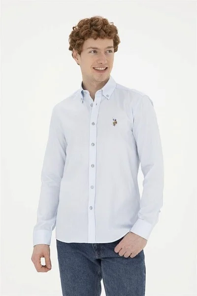 Рубашка из хлопка приталенная - G081SZ0040CEDCOLOR024Y Сорочка муж. (VR003, 5XL)