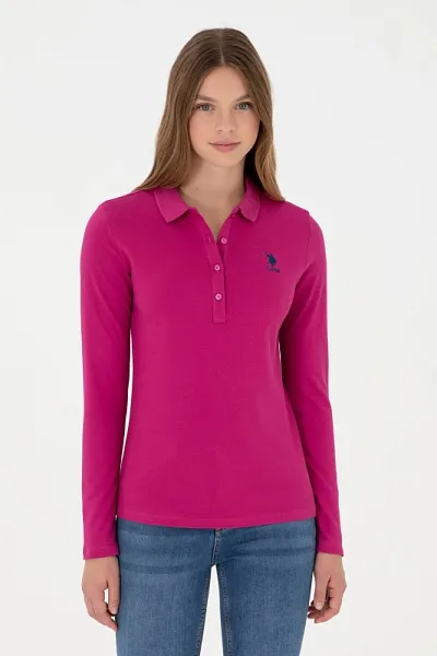 Поло с длинным рукавом из хлопка - G082SZ0820TPG_SK024 Толстовка жен. (VR023, XS)