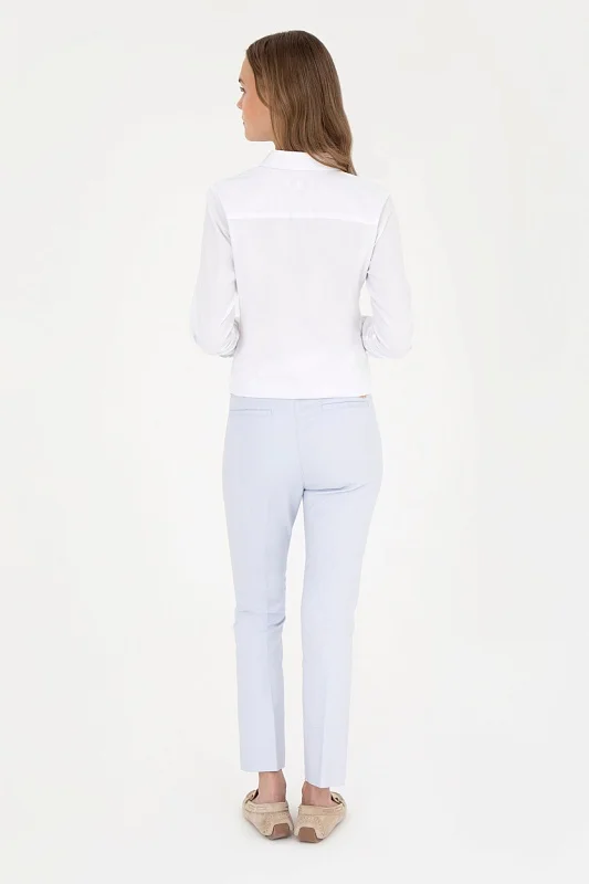 Брюки на высокой посадкой зауженные - G082SZ0780JETT Брюки жен. (VR003, 38)