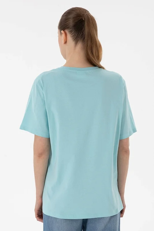 Футболка из хлопка с принтом - G082SZ0110SEANIY025 Футболка жен. (VR007, L)