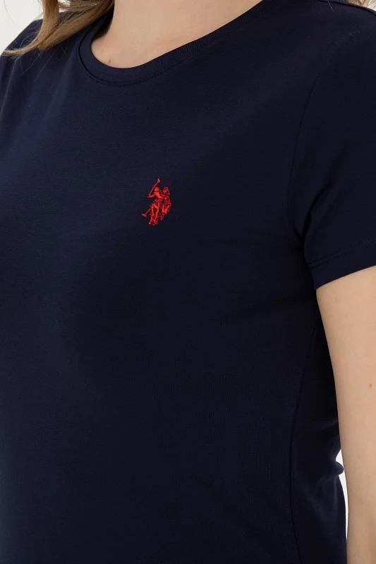Футболка из хлопка с логотипом - G082SZ0110TO24 Футболка жен. (VR033, L)