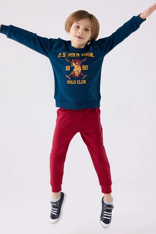 Свитшот и спортивные брюки для мальчиков - G083SZ0HF0US1906 Костюм дом. муж. детс. (VR028, 5_6)