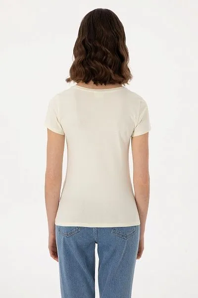 Футболка из хлопка с логотипом - G082SZ0110TO25 Футболка жен. (VR071, S)