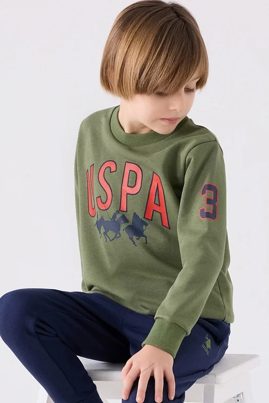 Свитшот и спортивные брюки для мальчиков - G083SZ0HF0US1908 Костюм дом. муж. детс. (VR027, 7_8)