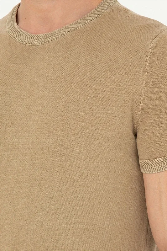 Футболка из хлопка с надписью - G081SZ0TK0PARLO Кофта муж. (VR027, XS)