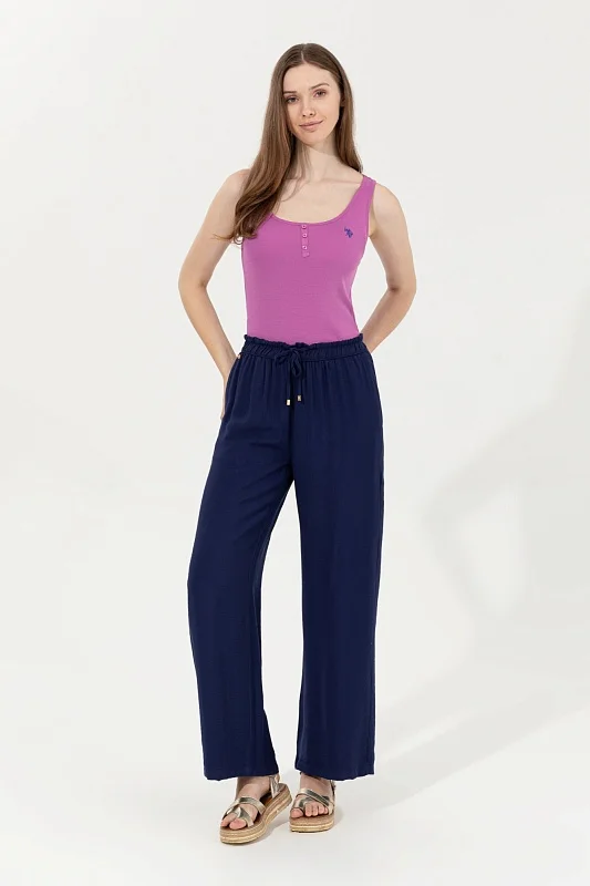 Брюки на кулиске широкие - G082SZ0780REYNA Брюки жен. (VR033, 40)