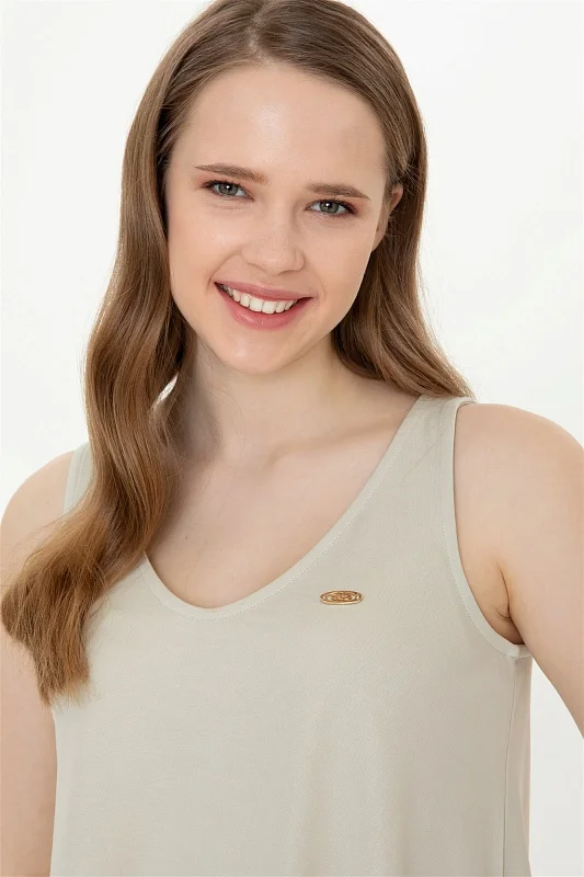Топ трикотажный свободного кроя - G082SZ0110FATLE Футболка жен. (VR049, XS)