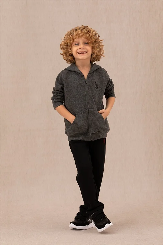 Толстовка на молнии с капюшоном для мальчиков - G083SZ0820ERMANKIDS23K-E Толстовка муж. детс. (VR081, 8_9)