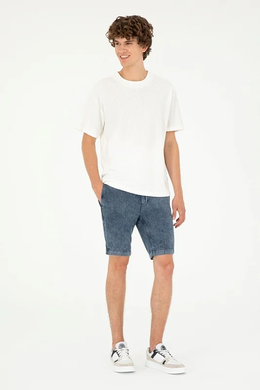 Шорты джинсовые из лиоцелла на кулиске - G081SZ0DB0EXC-TWILL Бермуда муж. (DN0022, 31)