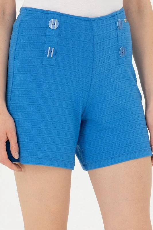 Шорты из вискозы с декоративными пуговицами - G082SZ0OS0MELKE Брюки спорт. жен. (VR045, 2XS)