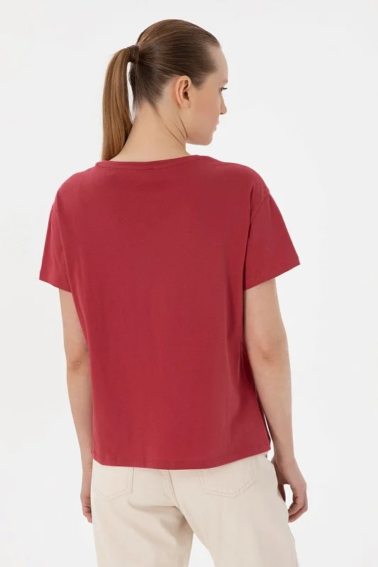 Футболка из хлопка с принтом - G082SZ0110SRETA Футболка жен. (VR223, XS)
