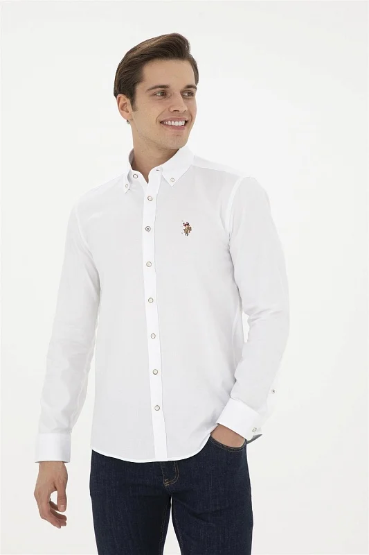 Рубашка из хлопка приталенная - G081SZ0040CEDCOLOR024Y Сорочка муж. (VR013, 3XL)