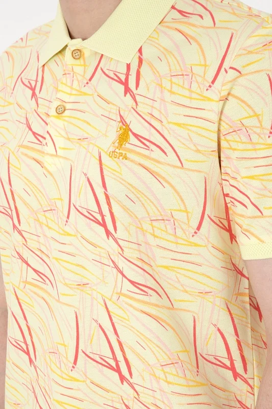 Футболка-поло из хлопка с узором - G081SZ0110KLOM Футболка муж. (VR183, XS)