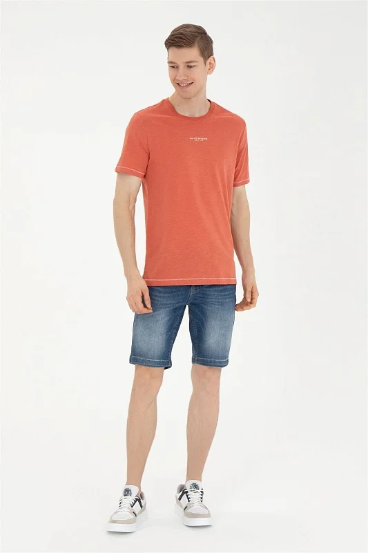 Футболка из хлопка с контрастной окантовкой - G081SZ0110HAZBA Футболка муж. (VR042, S)