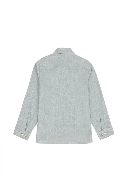 Рубашка из хлопка прямая для мальчиков - G083SZ0040AKISKIDS023K Сорочка муж. детс. (VR049, 5_6)