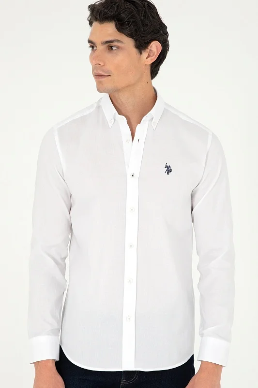 Рубашка из хлопка приталенная - G081SZ0040CEDRO024K Сорочка муж. (VR013, XL)