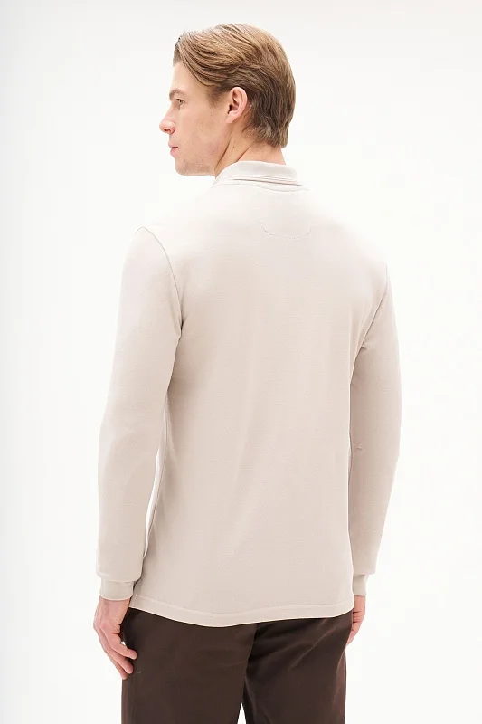 Поло с длинным рукавом из хлопка - G081SZ0820ART_TP01SK025 Толстовка муж. (VR049, XS)