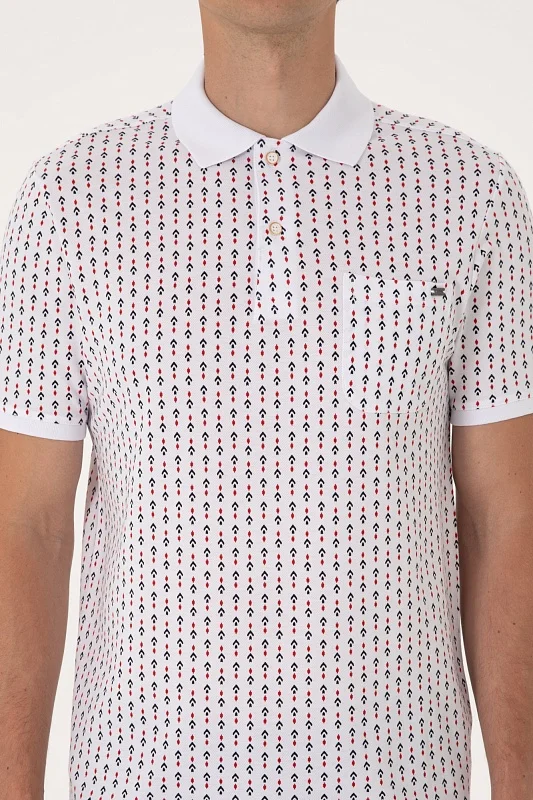 Футболка-поло из хлопка с узором - G081SZ0110PALY Футболка муж. (VR013, 2XL)