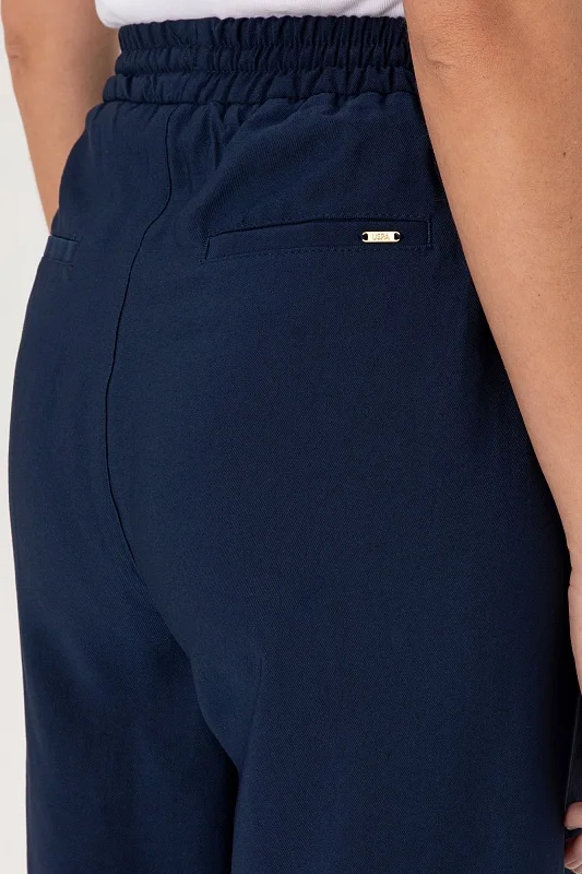 Брюки на кулиске широкие - G082SZ0780ECOLE Брюки жен. (VR033, 38)