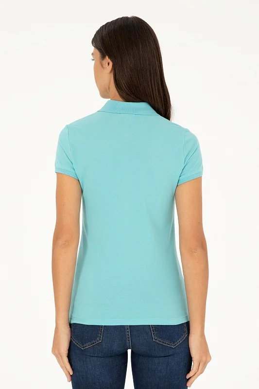 Футболка-поло из хлопка - G082SZ0110TP0124-CLR Футболка жен. (VR090, S)